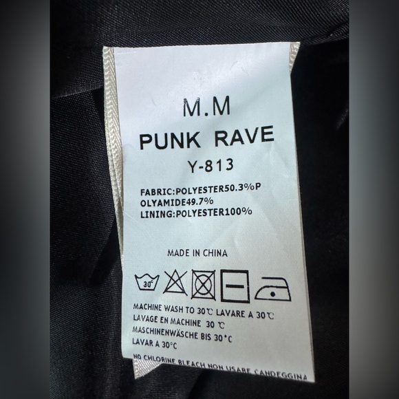 Punk Rave Gothic Red Brocade Vest Y-813 Steampunk Waistcoat Medium Cosplay Alt Q - Picture 5 of 12